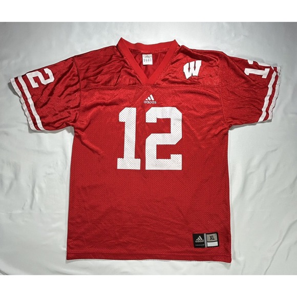 adidas Other - Adidas Wisconsin Badgers #12 Jersey‎ Youth XLarge NCAA College